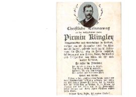 Klingler Pirmin, Metzgermeister, im 53. Lebensjahr