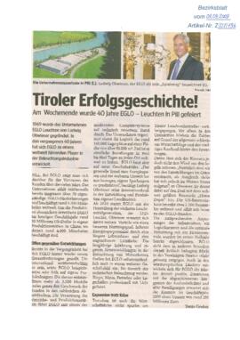 Tiroler Erfolgsgeschichte - 40 Jahre EGLO