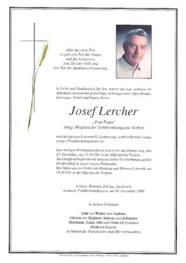 Lercher Josef, Post-Peppi, im 83. Lebensjahr