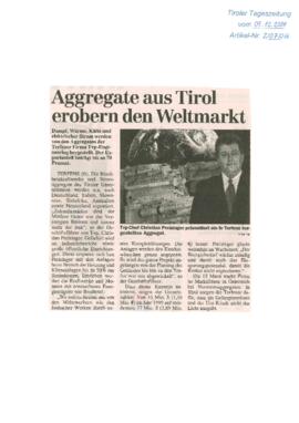 Aggregate aus Tirol erobern Weltmarkt - Typ-Chef Christian Preisinger