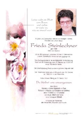 Steinlechner Frieda, geb. Kreidl, im 88. Lebensjahr