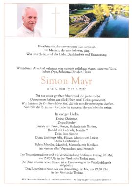 Mayr Simon, Gemeindearbeiter