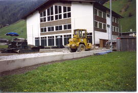 Neubau des Sportplatzes im Herbst 1989