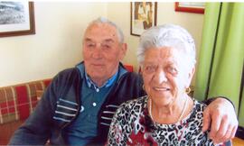 85. Geburtstag von Simon Hochmuth, Peterler, mit seiner Frau Hilda