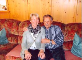 Loise Schmid, - 80. Geburtstag, mit Gatten Fredi