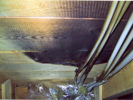 Brand des Dachstuhles im Gemeindeamt