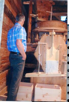 Tuxer Mühle in Juns- Restaurierung