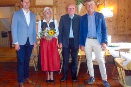 Vroni und Toni Tomann -Gold. Hochzeit - mit Bgm. Simon Grubauer und BH Stv. Wolfgang Löderle