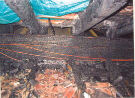 Brand des Dachstuhles im Gemeindehaus Tux