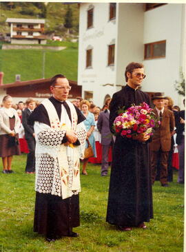 Pfarrer - Einstand in Tux am 28. September 1975