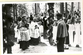 Bischof Empfang; Holzschlag 15. August 1953