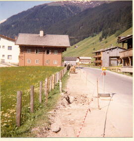 Gehsteigbau Vorderlanersbach, 1980