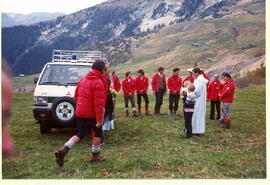 Fahrzeugweihe der Bergrettung Tux am 16.Oktober 1983