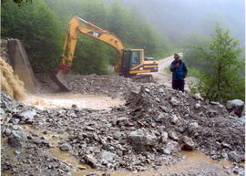 Sanierung des Rötlbaches im Sommer 2002