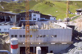 Bau der neuen Bergstation am Sommerberg