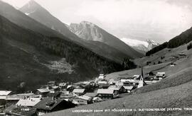 Postkarte; Blick zum Gletscher