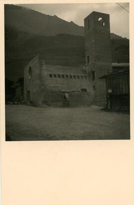 Sprengung der Dollfußkirche in Hintertux 1940