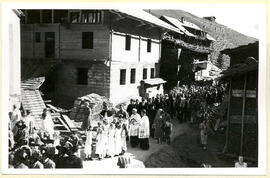 Bischof Empfang; in Hintertux am 15. August 1953
