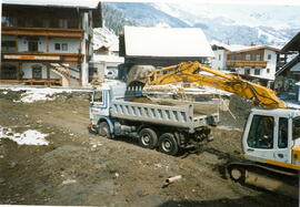Bau des neuen Gemeindehauses im Frühjahr 1997 / 1