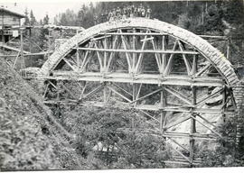 Bau der Rosengarten - Brücke 1912 bis Juni 1913
