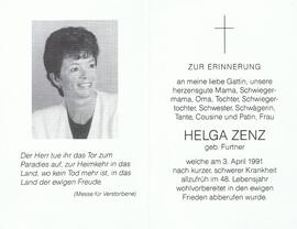 Helga Zenz, geb. Furtner, im 48. Lebensjahr