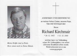 Richard Kirchmair, im 86. Lebensjahr