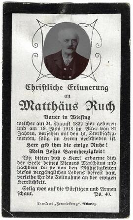 Matthäus Ruch, im 82. LJ