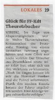 Glück für FF-Kdt Theuretzbacher