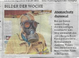 Bilder der Woche; Atemschutz dazumal; FF Wiesing lud zur Ausstellung