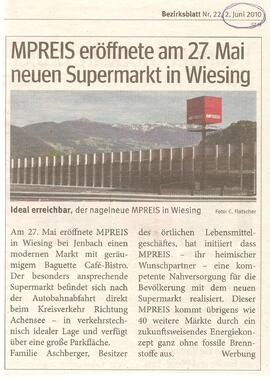 MPreis eröffnete am 27.05. neuen Supermarkt in Wiesing