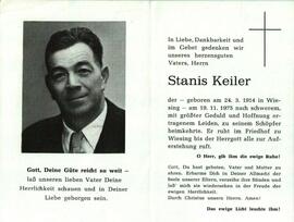 Stanis Keiler, im 62. Lebensjahr