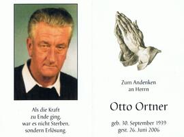 Otto Ortner, im 67. Lebensjahr