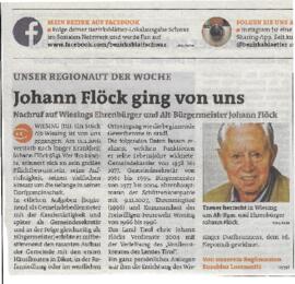 Johann Flöck ging von uns