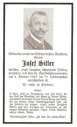 Josef Siller, im 75. Lebensjahr