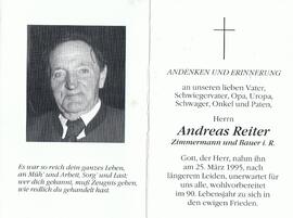 Andreas Reiter, im 90. Lebensjahr