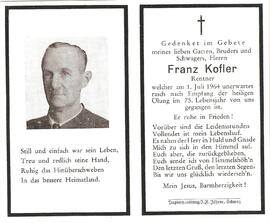 Franz Kofler, im 75. Lebensjahr