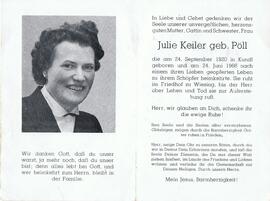 Julie Keiler, geb. Pöll, im 48. Lebensjahr