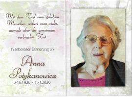 Anna Potykanowicz, im 94. Lebensjahr