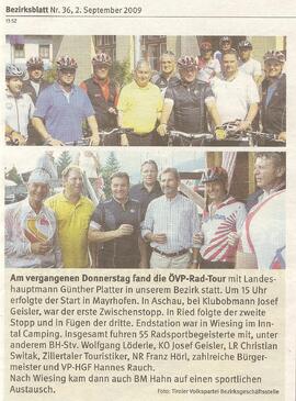 ÖVP-Rad-Tour in Wiesing