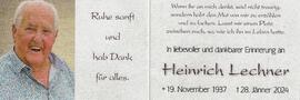 Heinrich Lechner, im 87. Lebensjahr