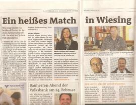 ein heißes Match in Wiesing - Gemeinderatswahl