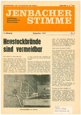 Jenbacher Stimme, Ausgabe 9, September 1972