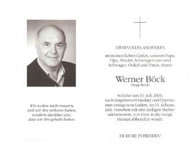 Werner Böck, vlg. Sepp Böck, im 61. Lebensjahr