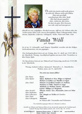 Paula Wöll, geb. Rangger, im 78. Lebensjahr