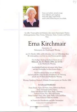 Erna Kirchmair, im 90. Lebensjahr