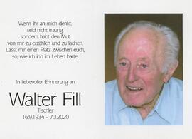 Walter Fill, im 86. Lebensjahr