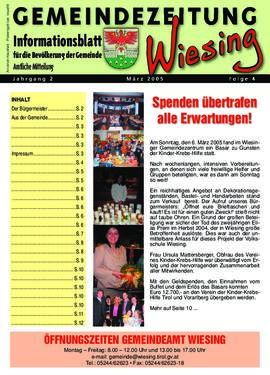 Gemeindezeitung März 2005