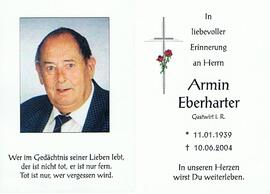Armin Eberharter, im 66. Lebensjahr