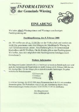 Informationen der Gemeinde Wiesing