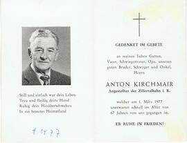 Anton Kirchmair, im 67. Lebensjahr